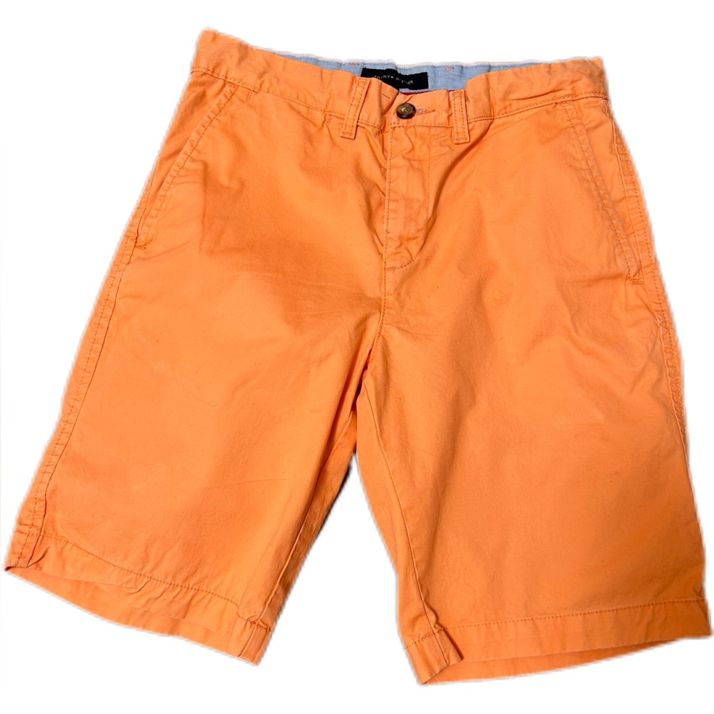 Tommy Hilfiger‎ Vintage Men's Orange Casual 100% Cotton Shorts Size 30